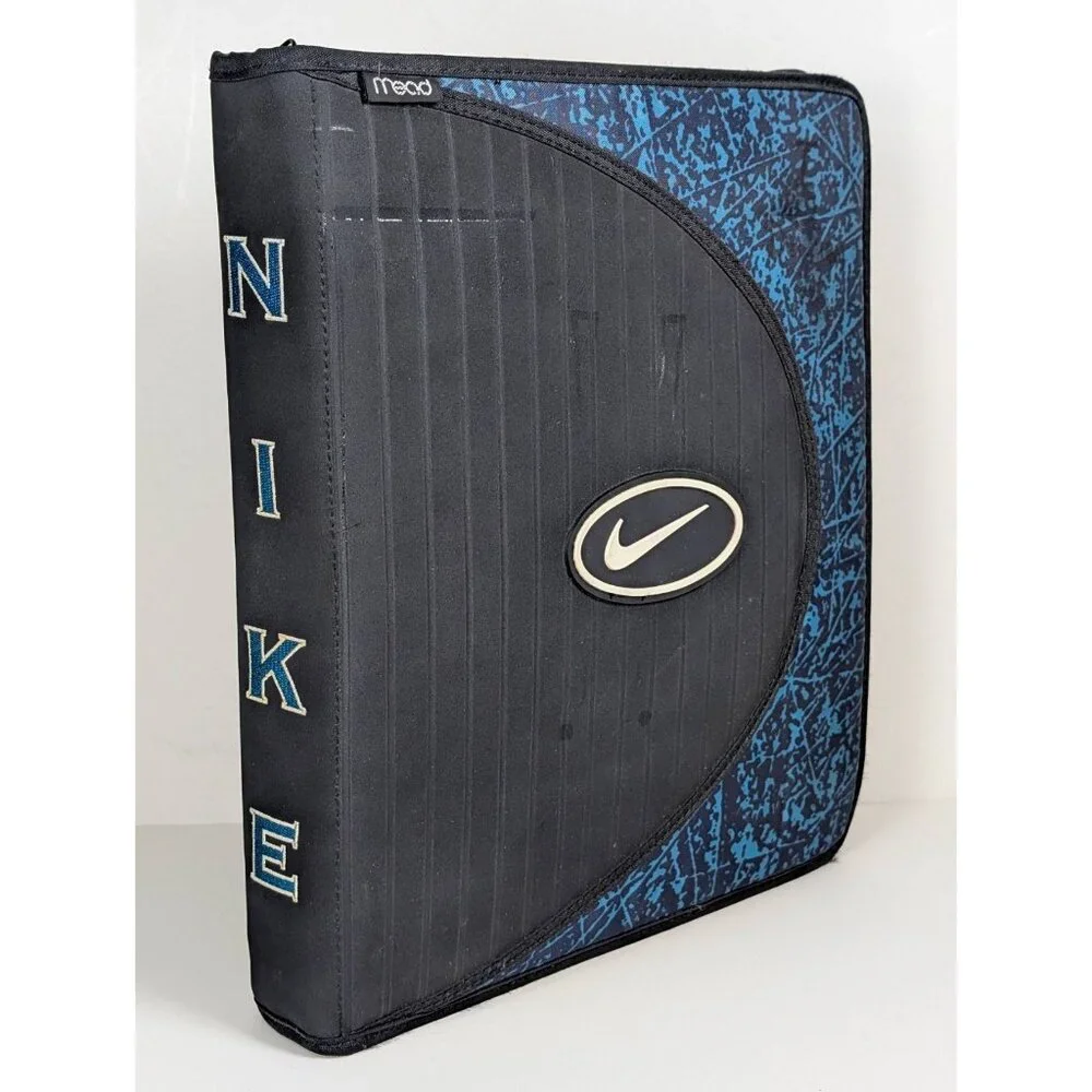 Vintage 90s Nike Mead School Folder Trapper Keeper With Folder Divider Inserts